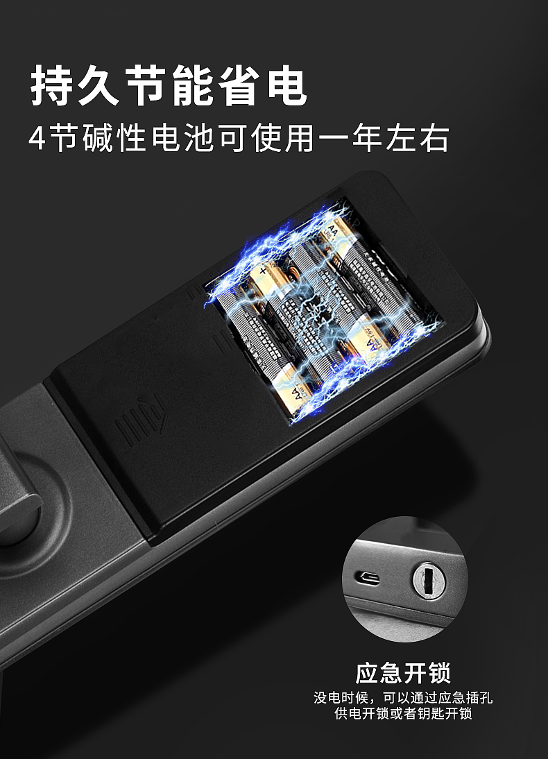 公寓民宿app密码智能电子锁详情主图sku