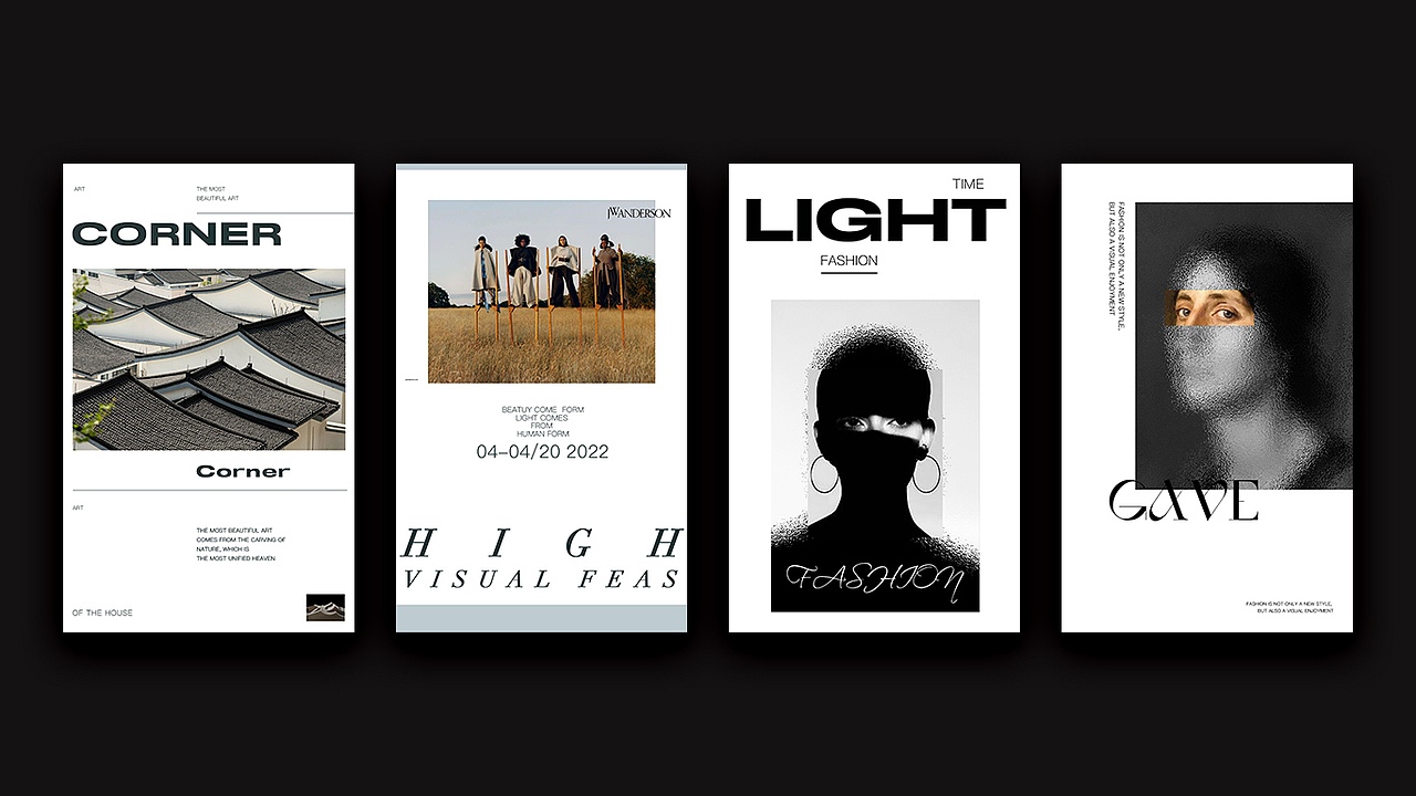 POSTERS - 海报版式设计💥（图ZMzA0NDc2Mjc2） - 海报 - 站酷设计师嘉点品牌设计原创素材 - 站酷ZCOOL