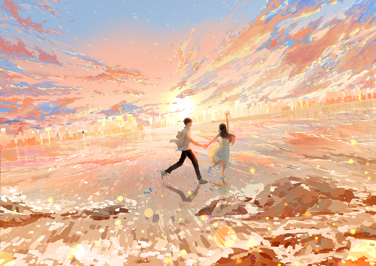 我向你奔赴而来（图ZMzI1Mjk0NzYw） - 商业插画 - 站酷设计师小石头1125原创素材 - 站酷ZCOOL