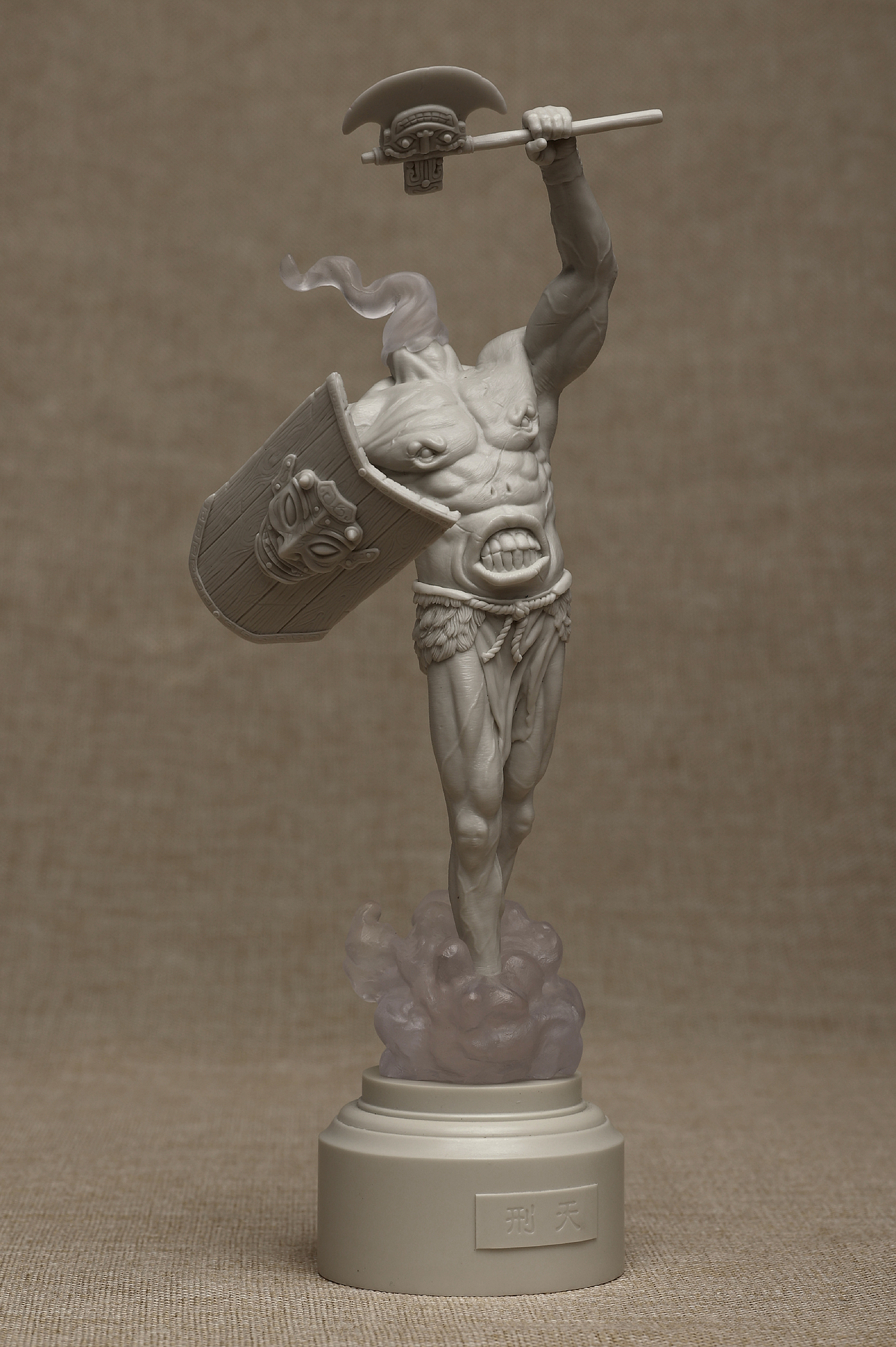 野鸽原创雕塑GK 作品---山海异兽之刑天（图ZMzQ1NTA5Mzcy） - 手办/模玩 - 站酷设计师Im_野鸽原创素材 - 站酷ZCOOL