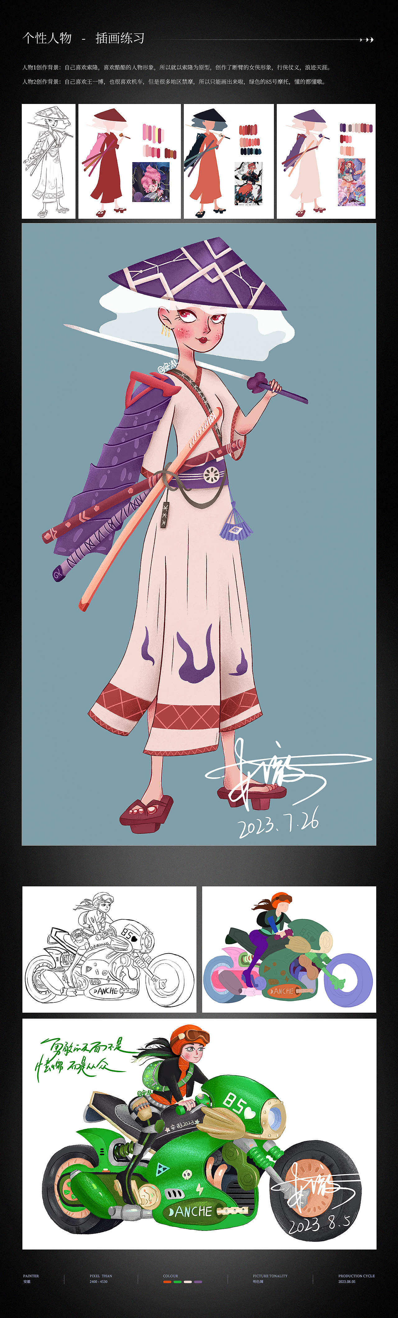 插畫練習(xí)合集（圖ZMzUzMTUzNTE2） - 創(chuàng)作習(xí)作 - 站酷設(shè)計師王安澈原創(chuàng)素材 - 站酷ZCOOL