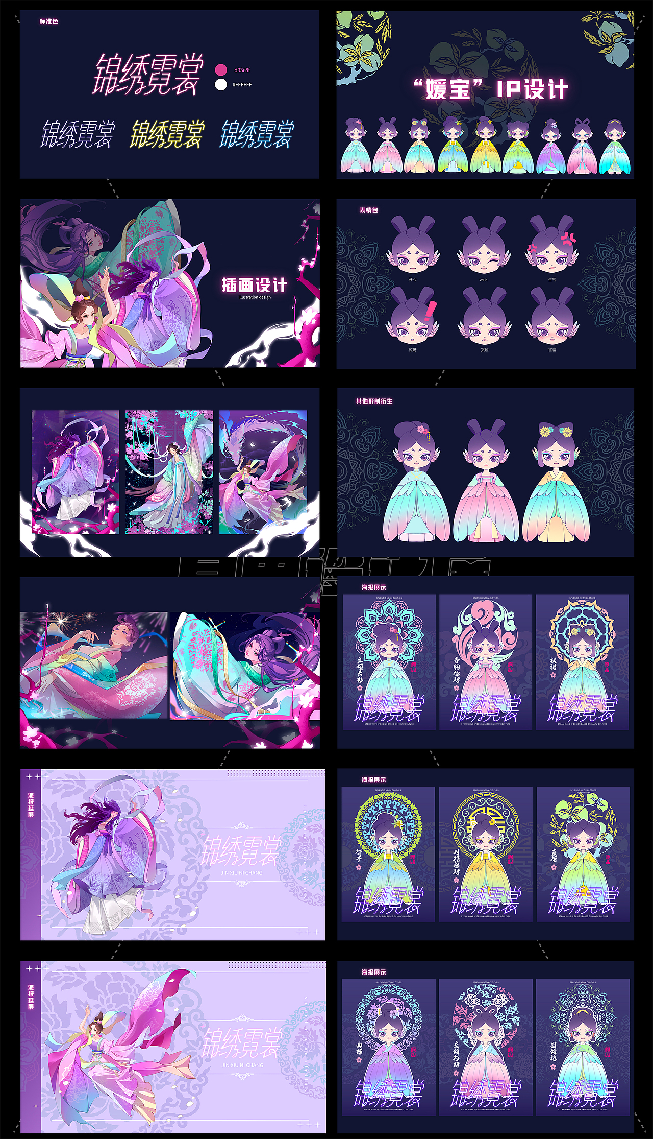 【学生作品】锦绣霓裳IP+文创设计