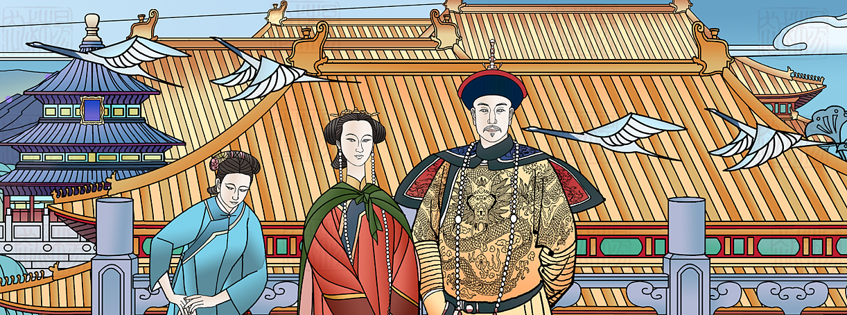 层板画~景箱~展馆画~连环画、国画喀什香妃园民俗馆（图ZMzA0ODg2NTg0） - 商业插画 - 站酷设计师杨越绘画原创素材 - 站酷ZCOOL