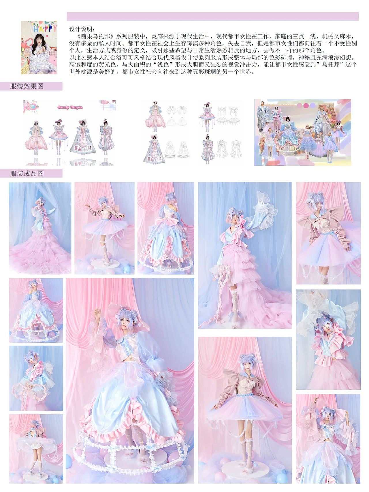 #2022青春答卷#《糖果乌托邦》服装设计