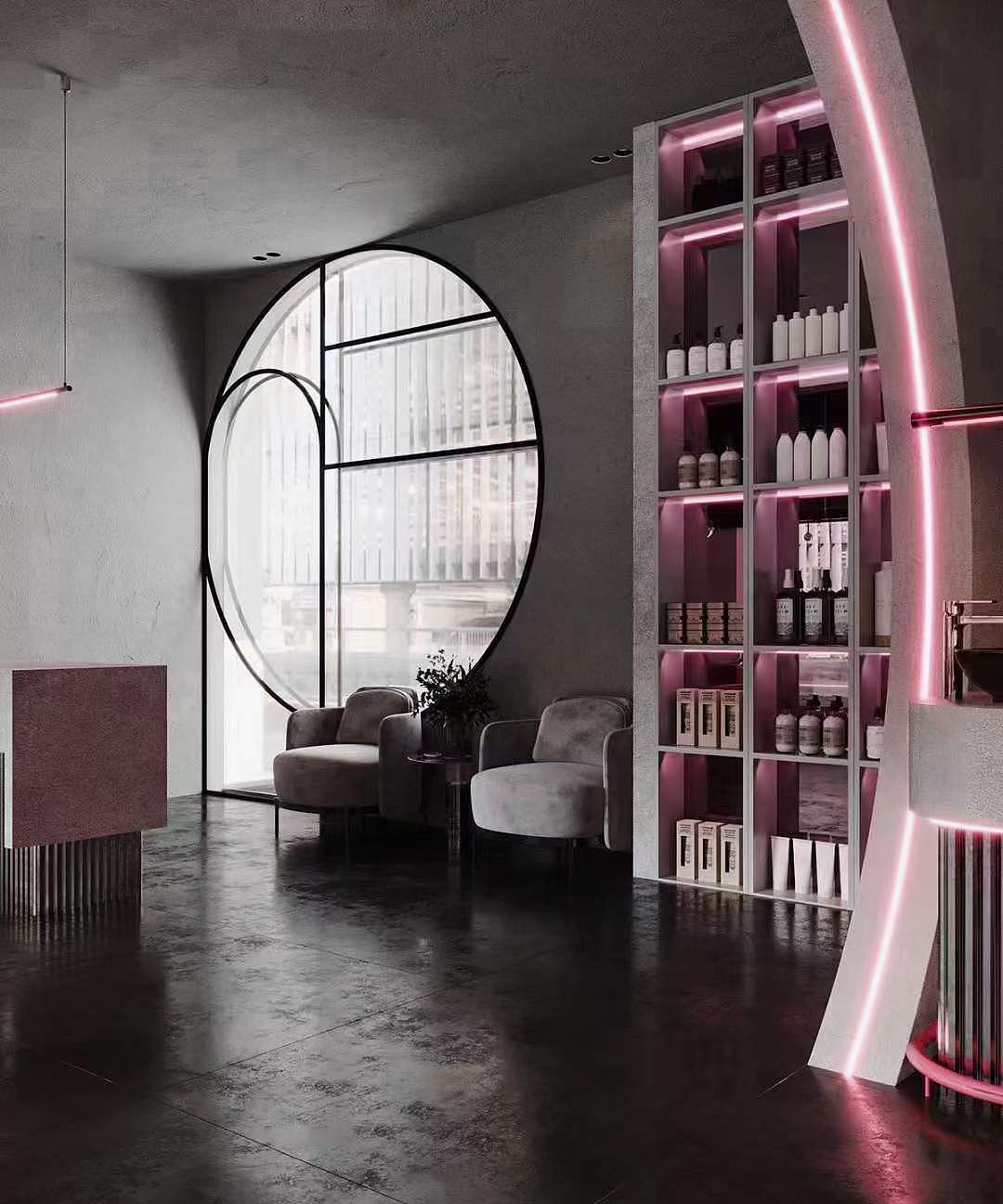 美容院beauty saloon的氛围感霓虹灯和酒吧的氛围感（图ZMzY3Njk5MzQ4） - 商业空间设计 - 站酷设计师姜婉婉原创素材 - 站酷ZCOOL