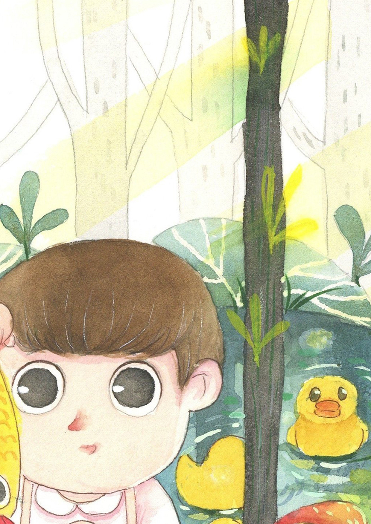 童年的夏天插画（图ZMzA4ODM4Njc2） - 艺术插画 - 站酷设计师星亮绘画art原创素材 - 站酷ZCOOL