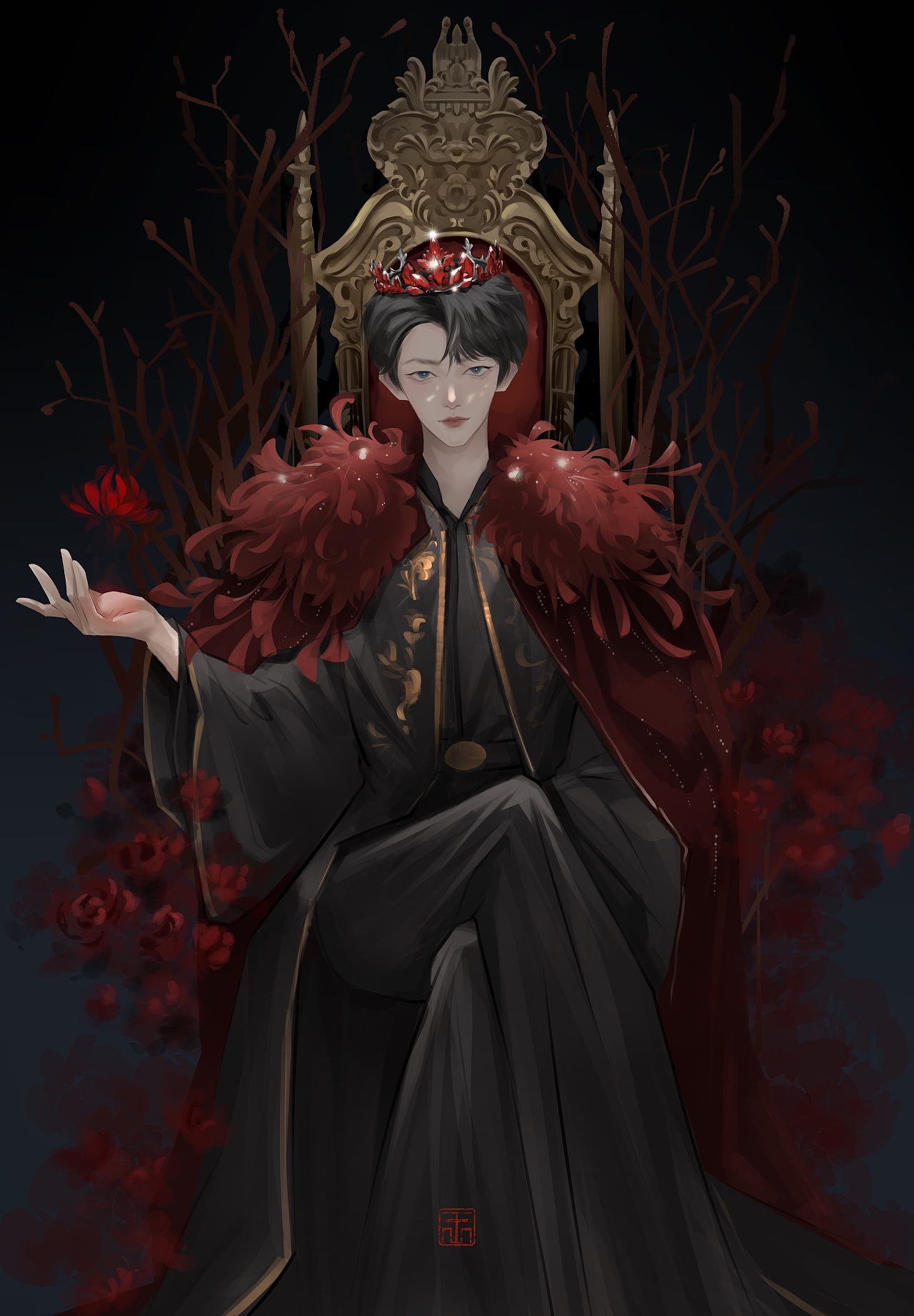 人物立绘创作（图ZMzUzNzU4ODY0） - 创作习作 - 站酷设计师WangYan164原创素材 - 站酷ZCOOL