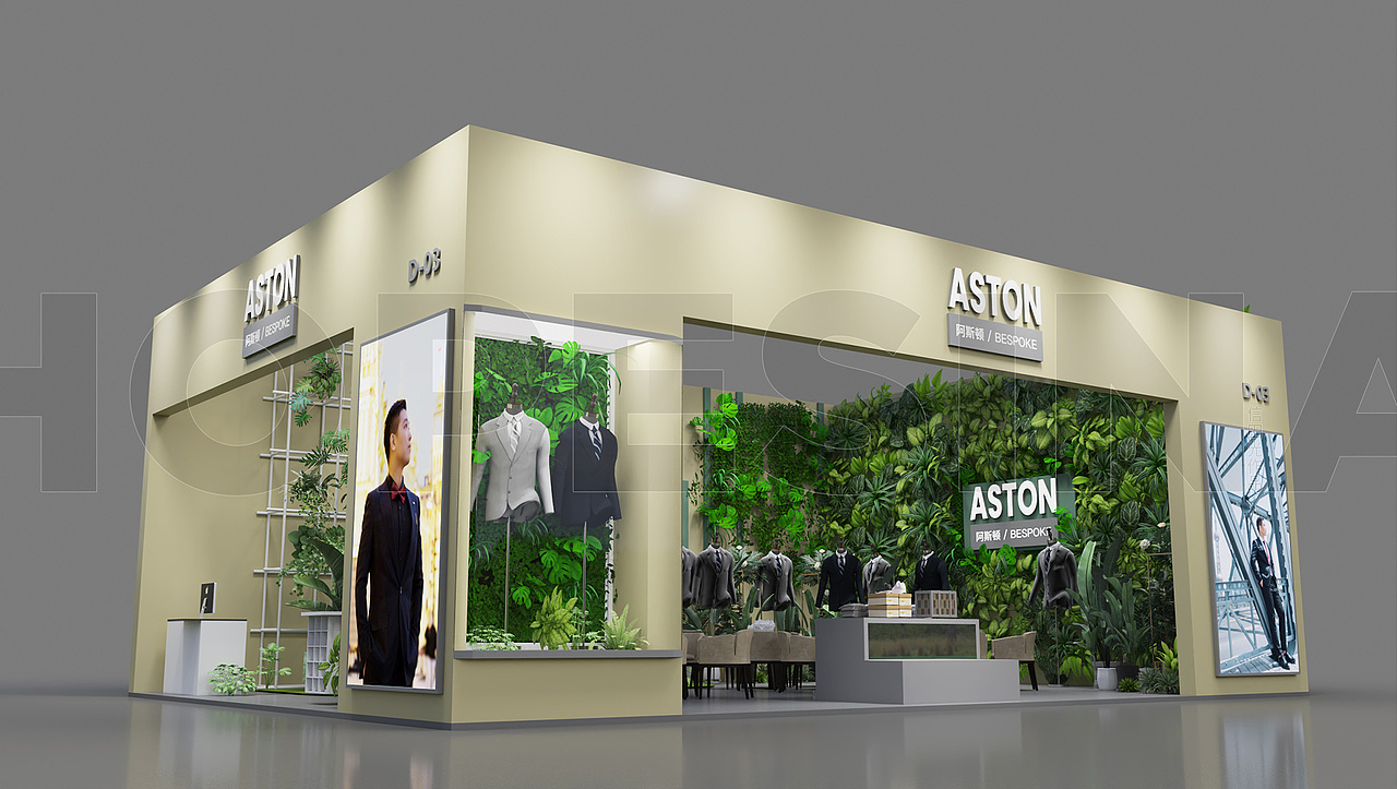 服装专卖店设计效果图