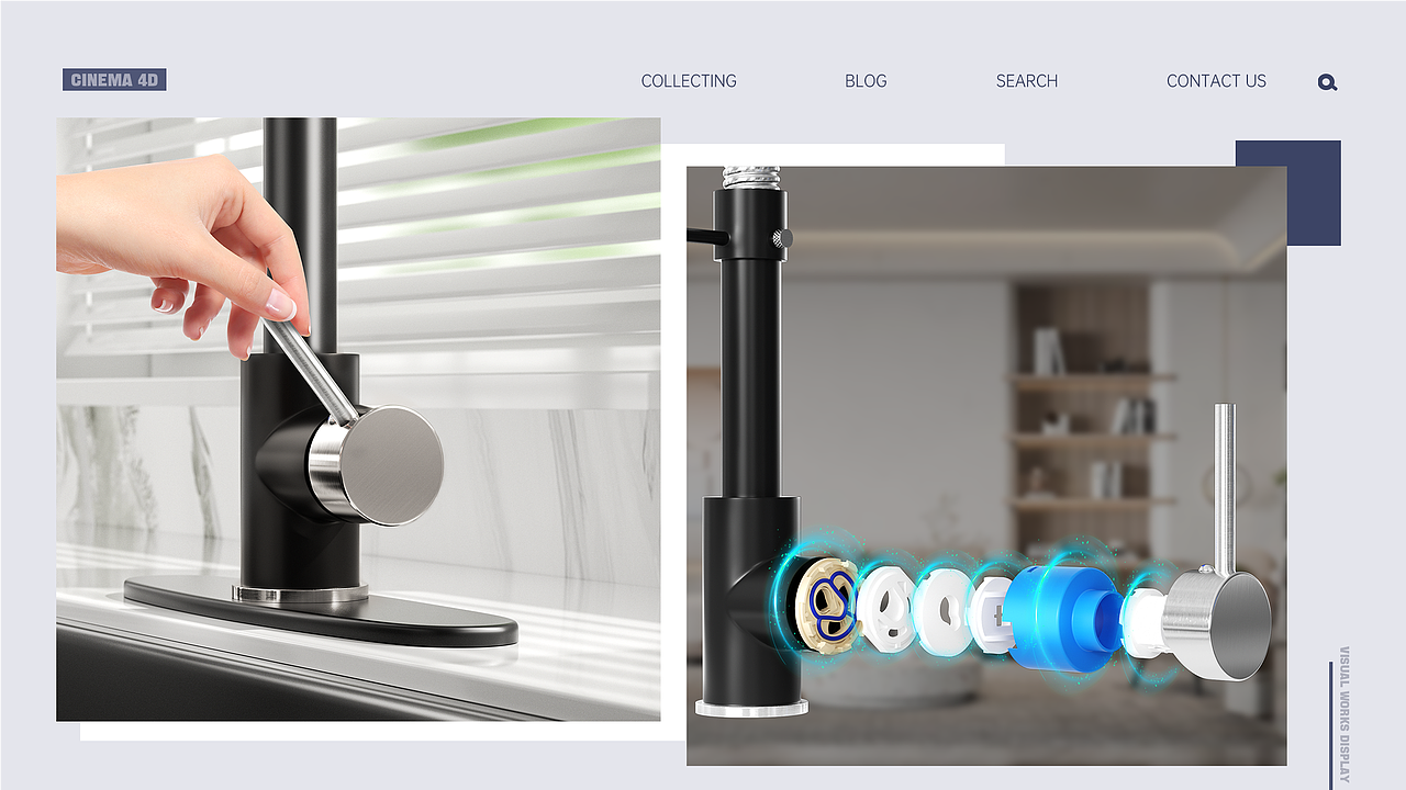 卫浴-水龙头的建模与渲染（图ZMzMzMjU1NzM2） - 场景 - 站酷设计师黑猫好紧张原创素材 - 站酷ZCOOL