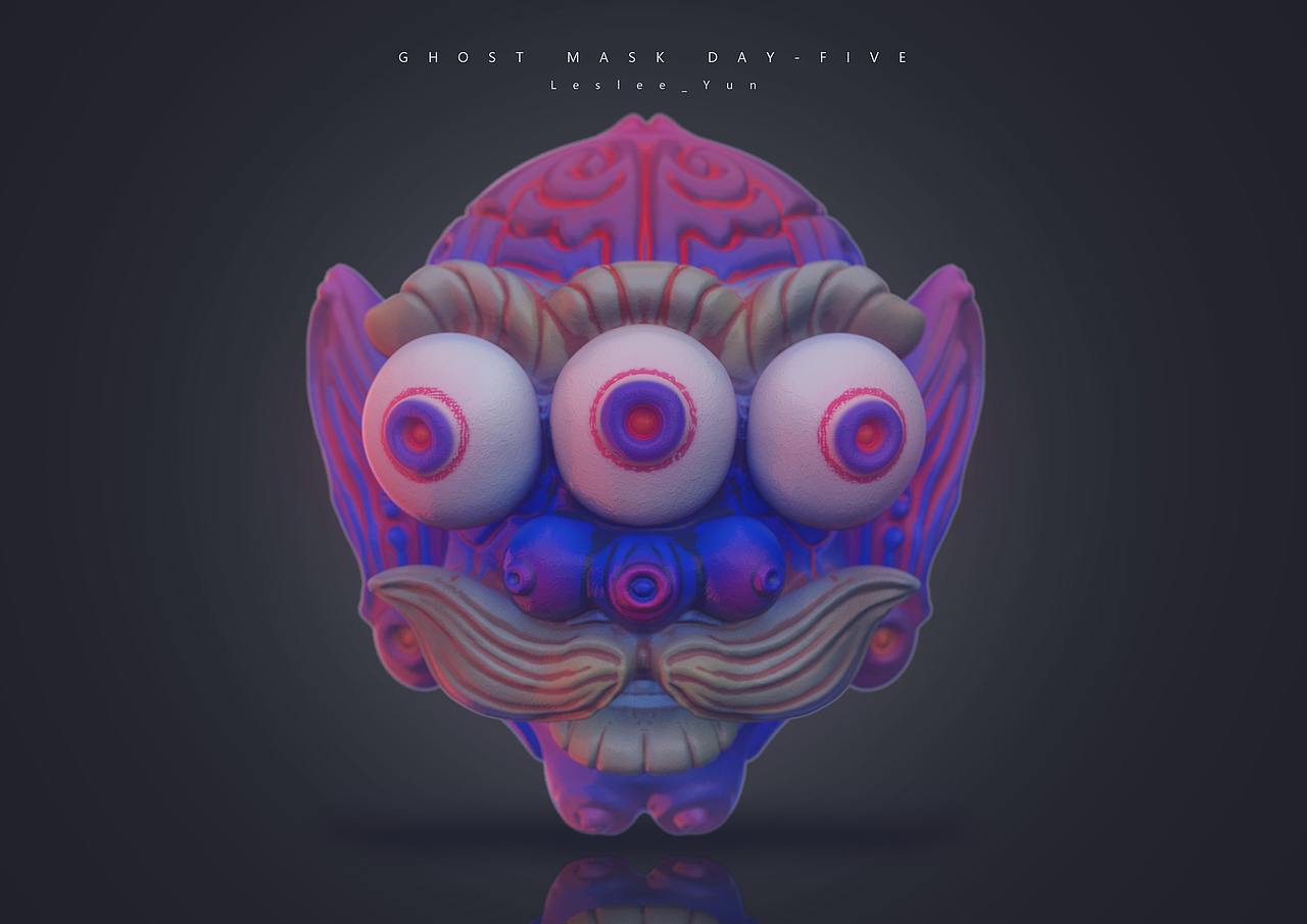 《百鬼相》系列三维速写（一）（图ZMzEzNzgxNDg0） - 人物/生物 - 站酷设计师Leslee_Yun原创素材 - 站酷ZCOOL