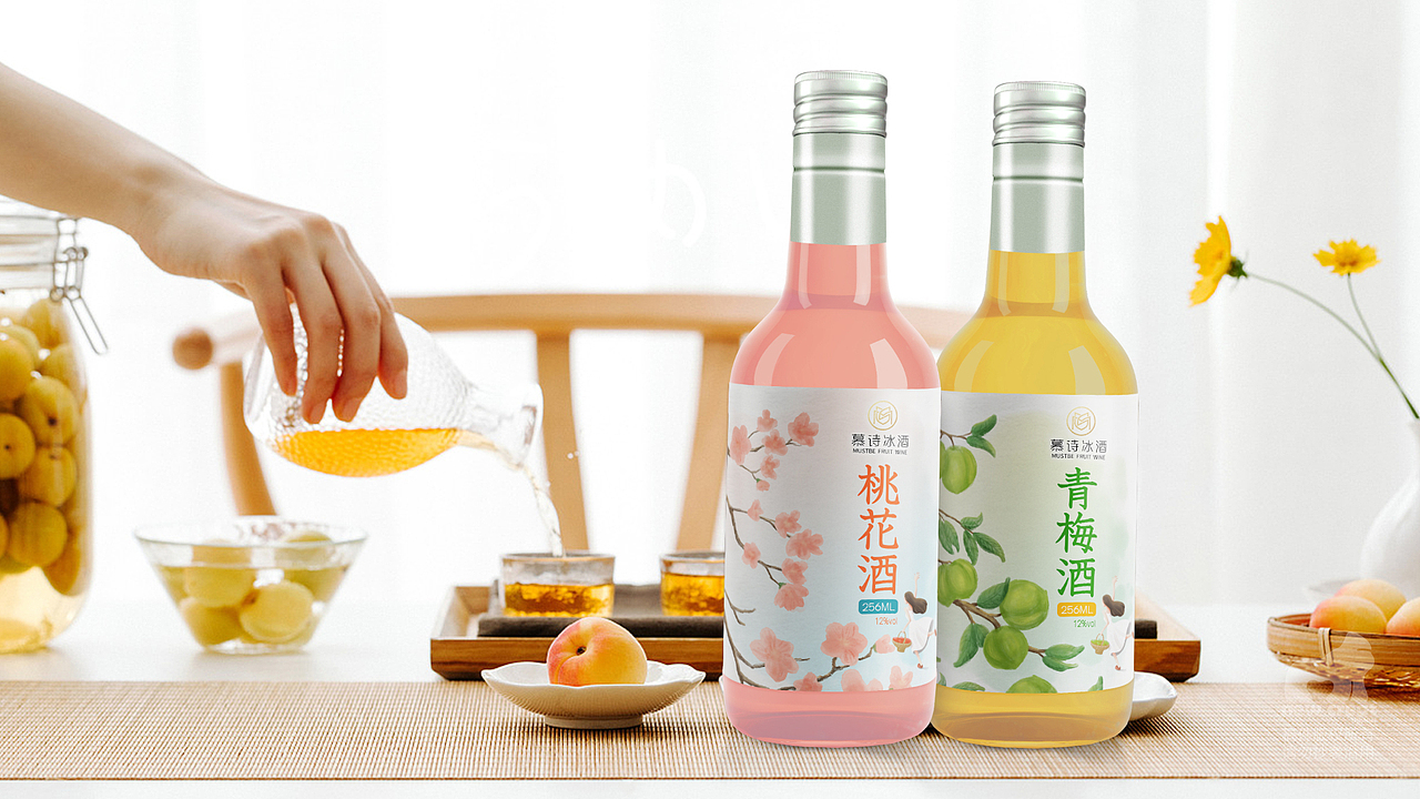 慕斯冰&果酒、青梅酒包装设计｜果酒酒类包装设计（图ZMzAzNzI1Mzg0） - 包装 - 站酷设计师猩至造品牌设计原创素材 - 站酷ZCOOL