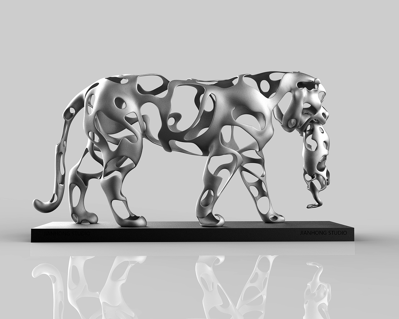 《母与子》《虎啸》（图ZMzE1ODY5NzQ0） - 雕塑 - 站酷设计师周鉴鸿_雕塑原创素材 - 站酷ZCOOL