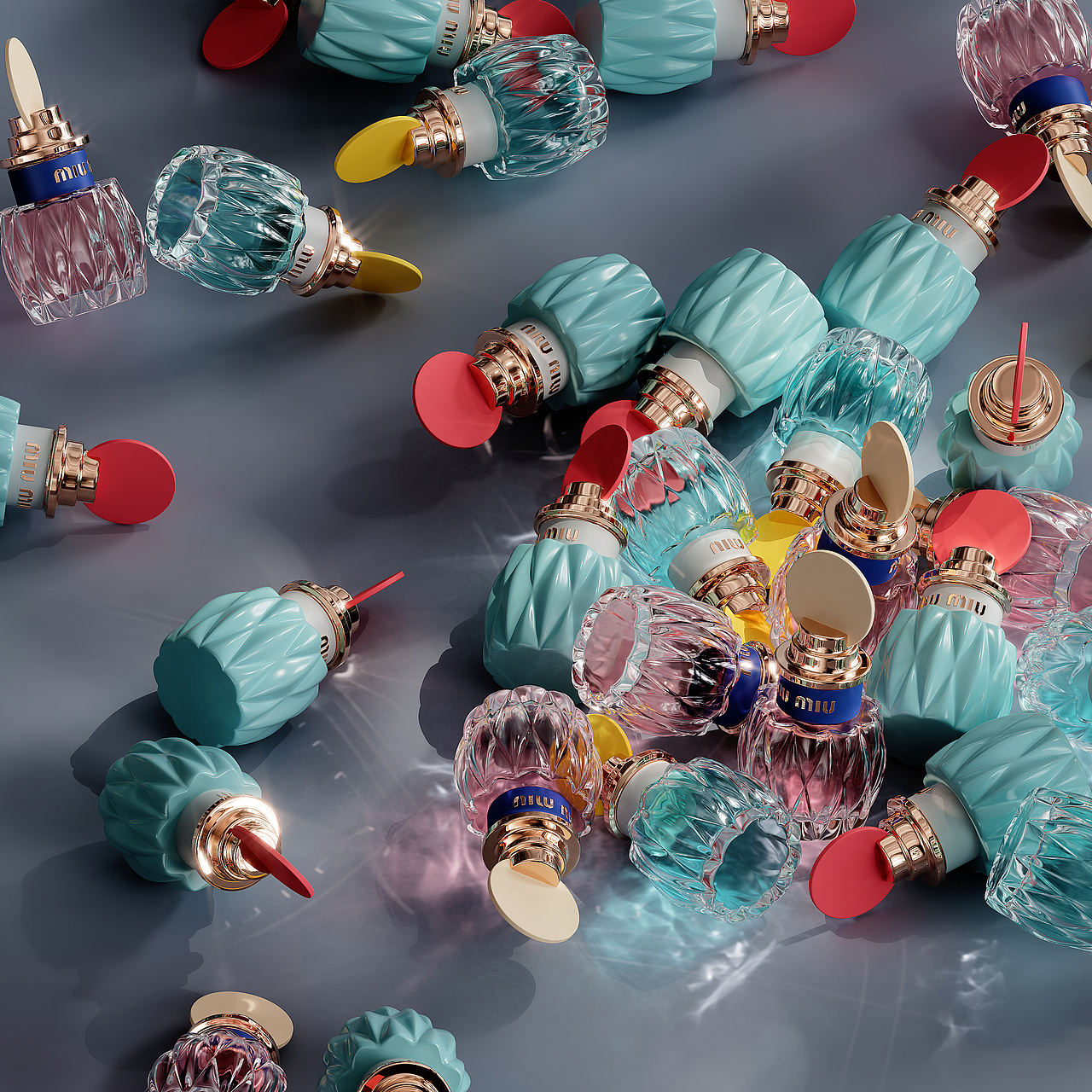 MiuMiu香水产品渲染