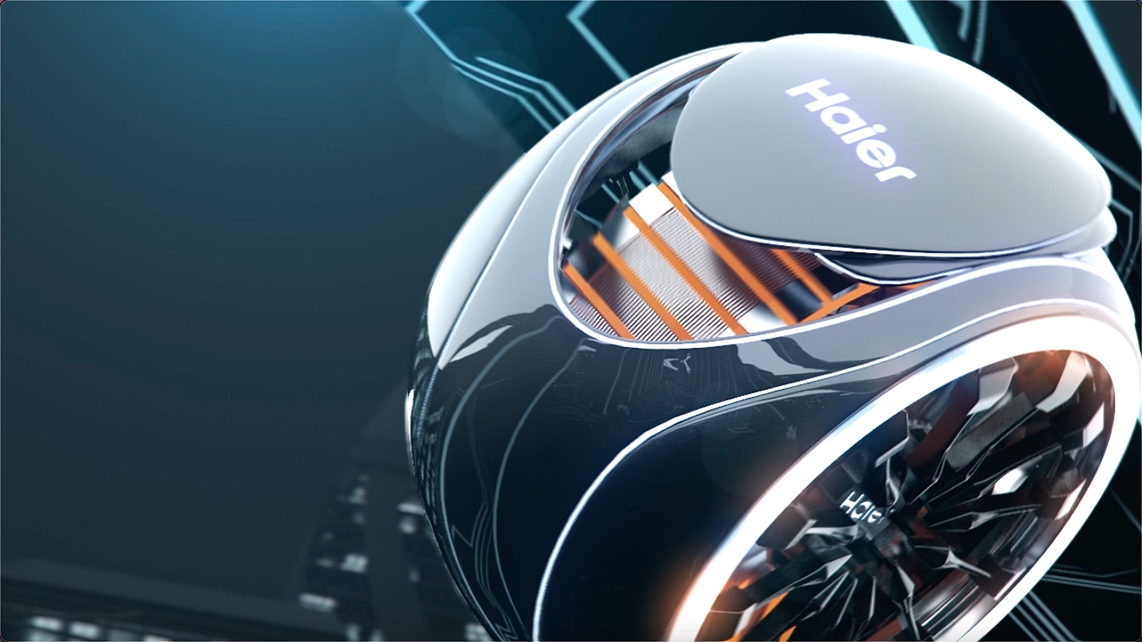 海尔自清洁洗衣机（图ZMzE1NjE4NjY4） - 产品 - 站酷设计师逐光而行CG原创素材 - 站酷ZCOOL