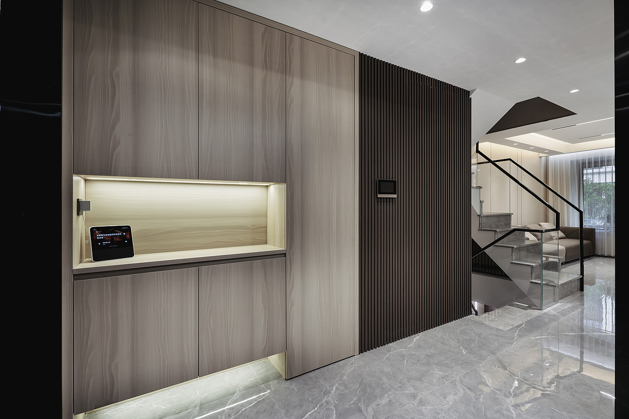 一套简约轻奢别墅空间摄影