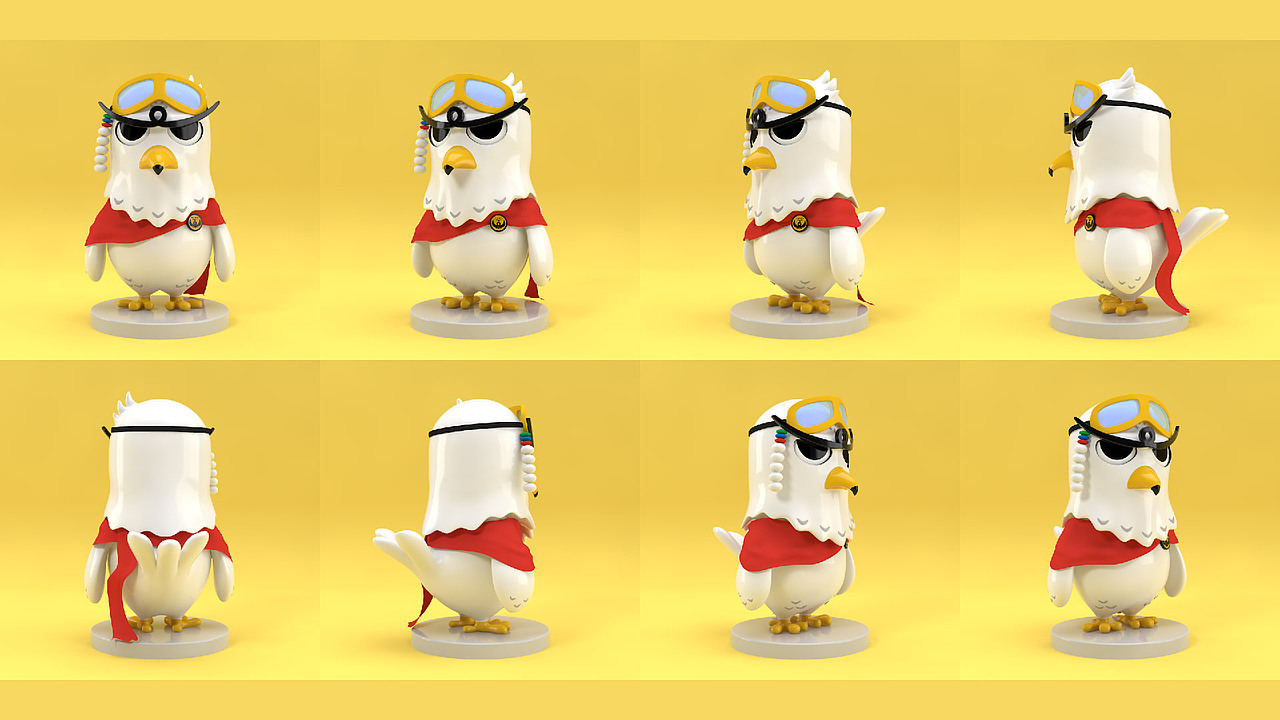 神鹰酷噜3D（图ZMzA4NjYwNjI0） - 人物/生物 - 站酷设计师sheep1986s原创素材 - 站酷ZCOOL