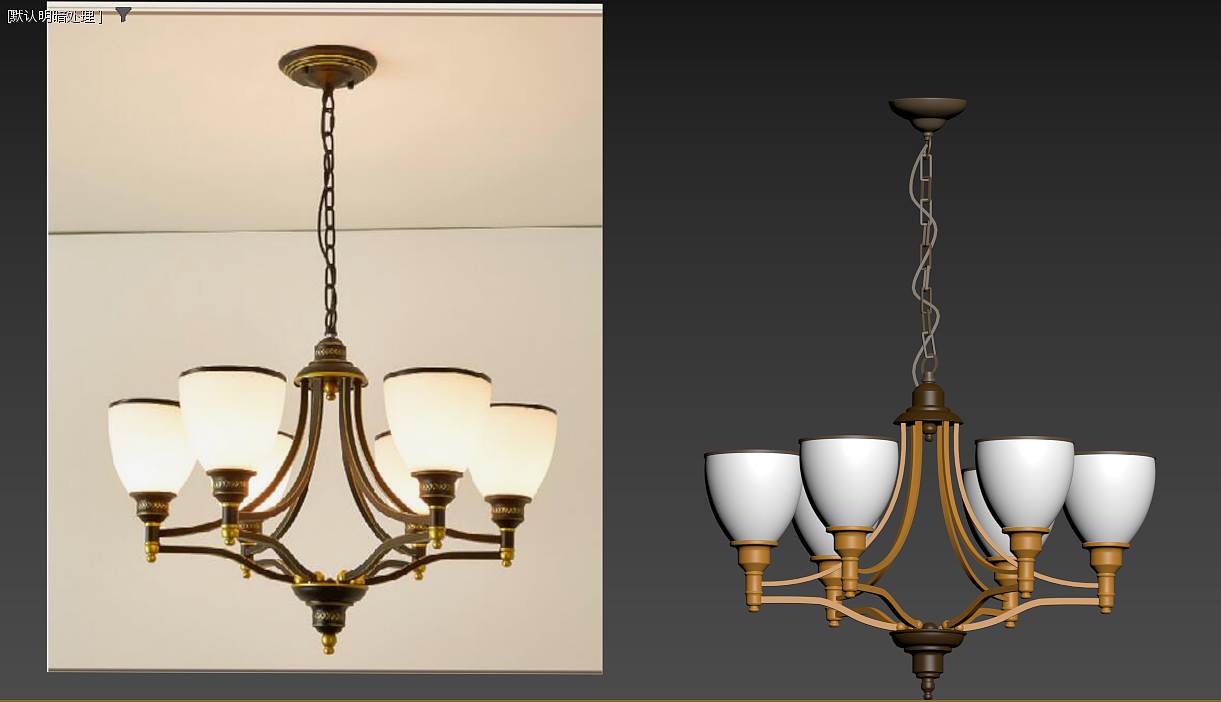 3dmax吊灯制作过程——建模作业3