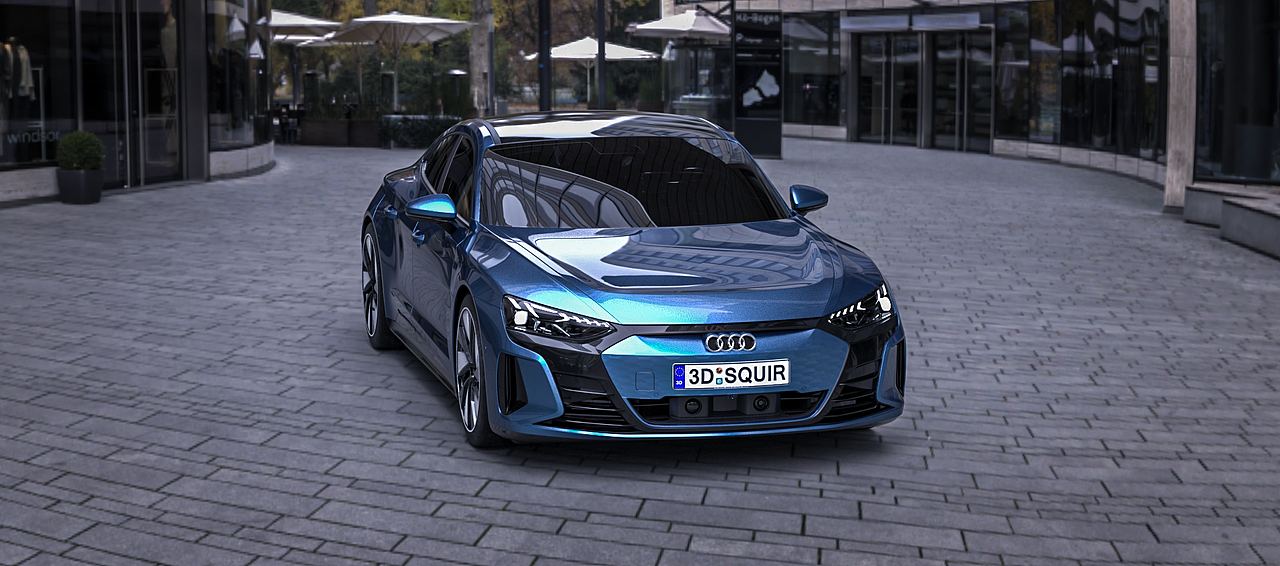 【Keyshot】奥迪e-tron GT 汽车渲染