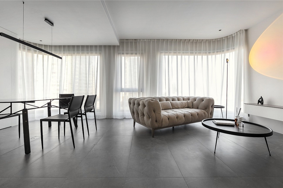 客厅无直角，玻璃房卫浴，充满艺术格调（图ZMzIwMzQzMjYw） - 家装设计 - 站酷设计师小鱼儿1997原创素材 - 站酷ZCOOL