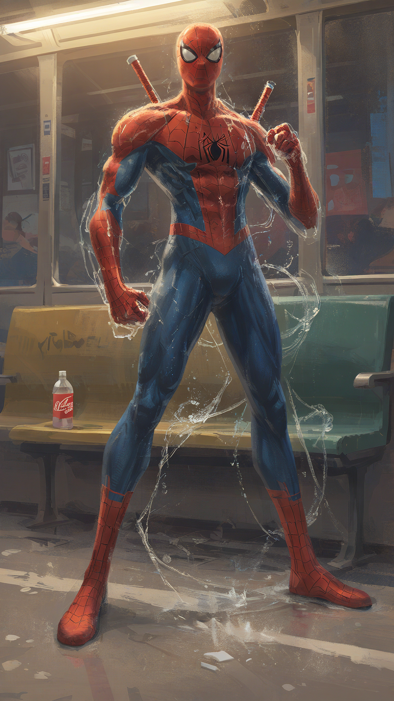 圣誕節(jié)，當(dāng)御神機(jī)動(dòng)隊(duì)遇上蜘蛛俠。（圖ZMzU4MjM3MzQw） - AI作品 - 站酷設(shè)計(jì)師薄一寒原創(chuàng)素材 - 站酷ZCOOL