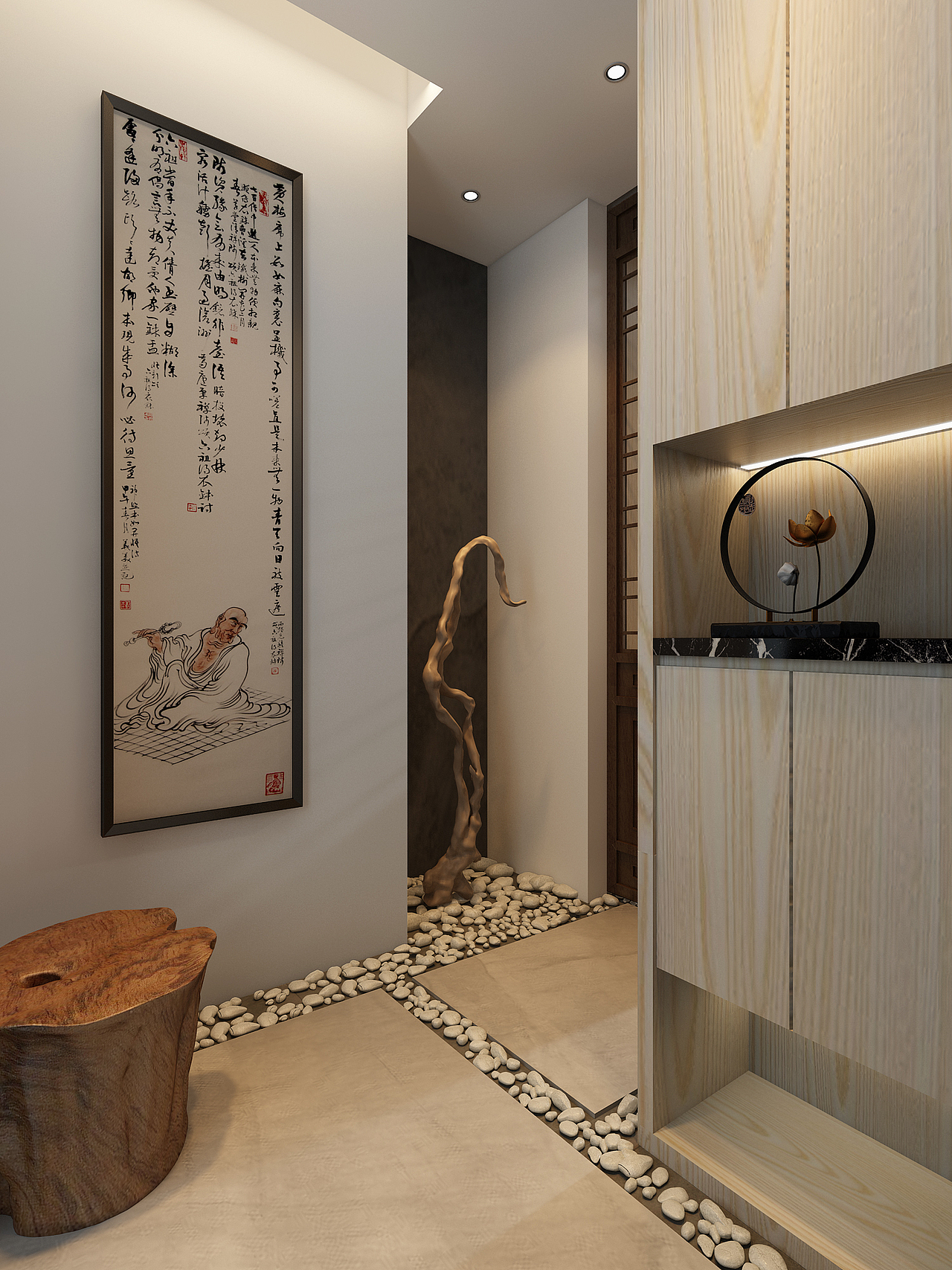 深圳口山全案设计：现代简约风的二老之居，温馨舒适