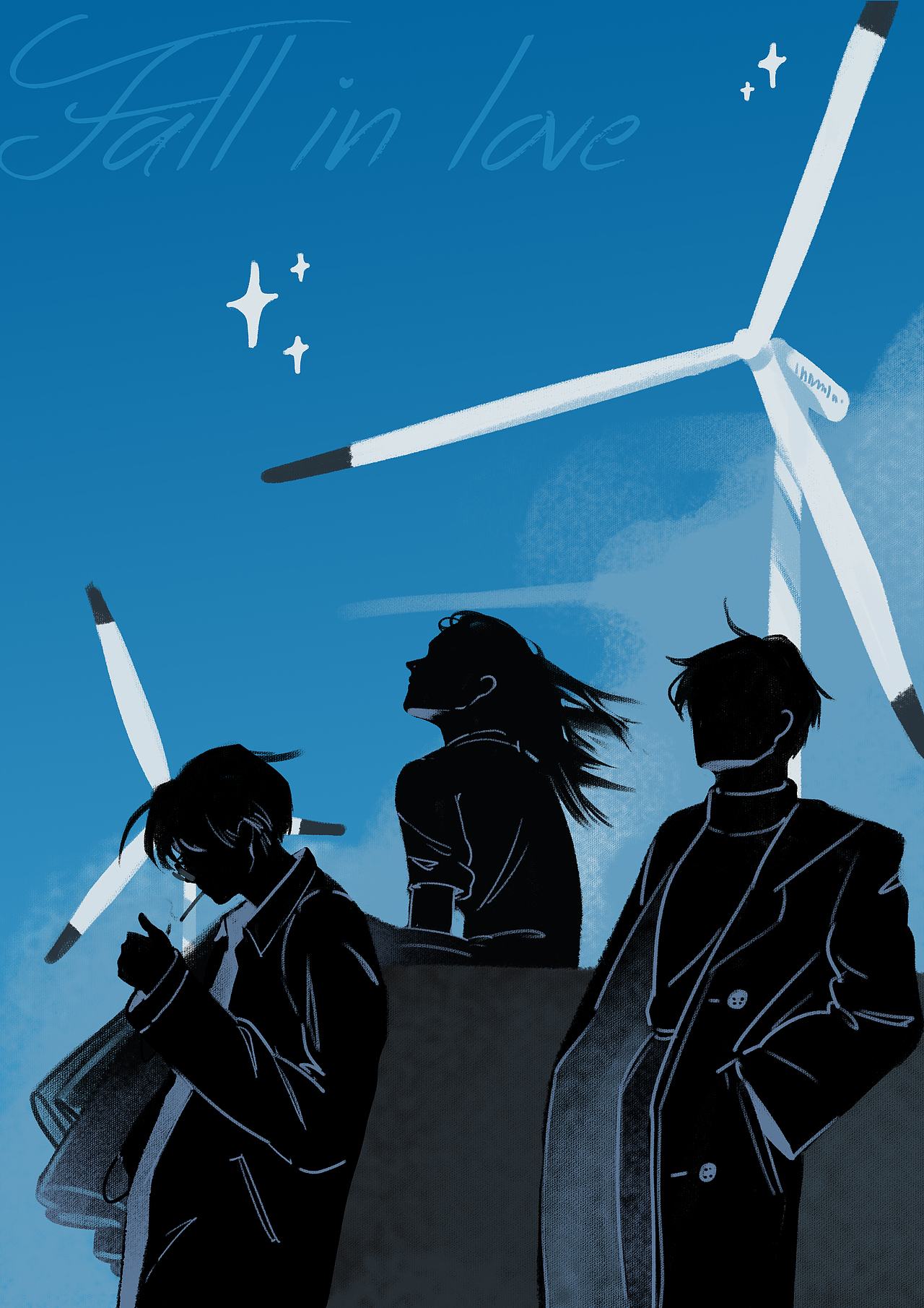 给朋友画的书封