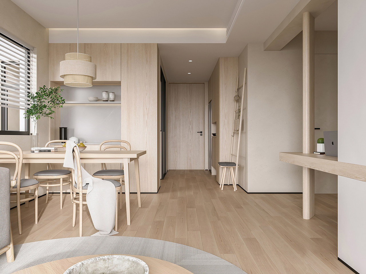 现代原木色调平层-日式（图ZMzU5MjMwODA0） - 家装设计 - 站酷设计师晓曦爱效果图原创素材 - 站酷ZCOOL