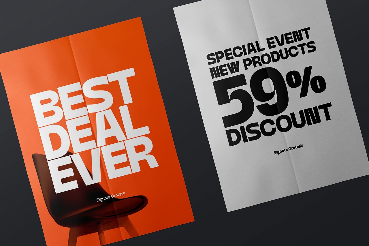 潮流时尚粗体酸性逆反差黑体字潮牌标识装饰英文字体