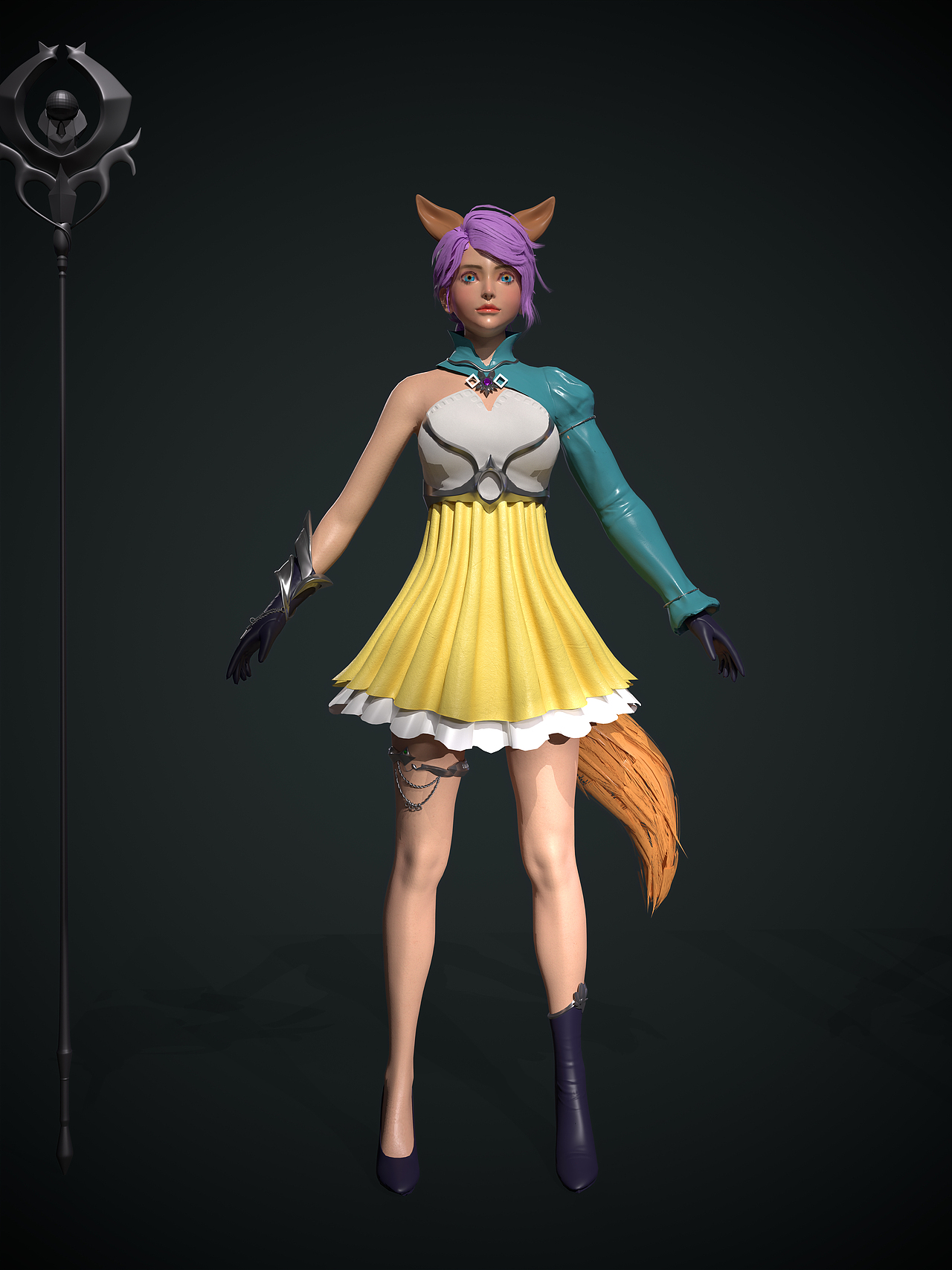 韩式小狐仙角色制作（图ZMzEzMDk0MDY4） - 人物/生物 - 站酷设计师鹿角男孩原创素材 - 站酷ZCOOL