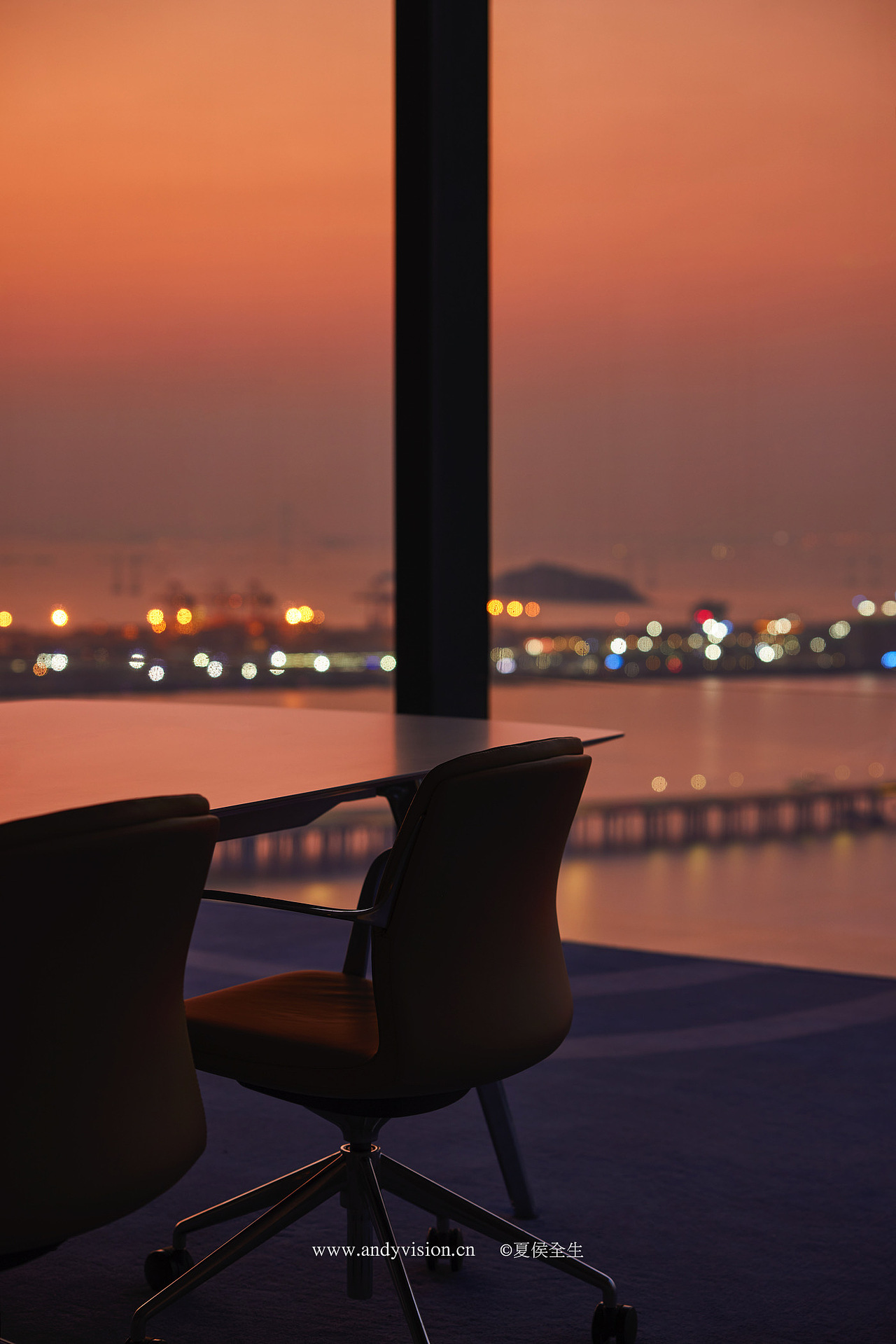 夏侯全生 | 空间摄影 深圳湾最美日落办公空间