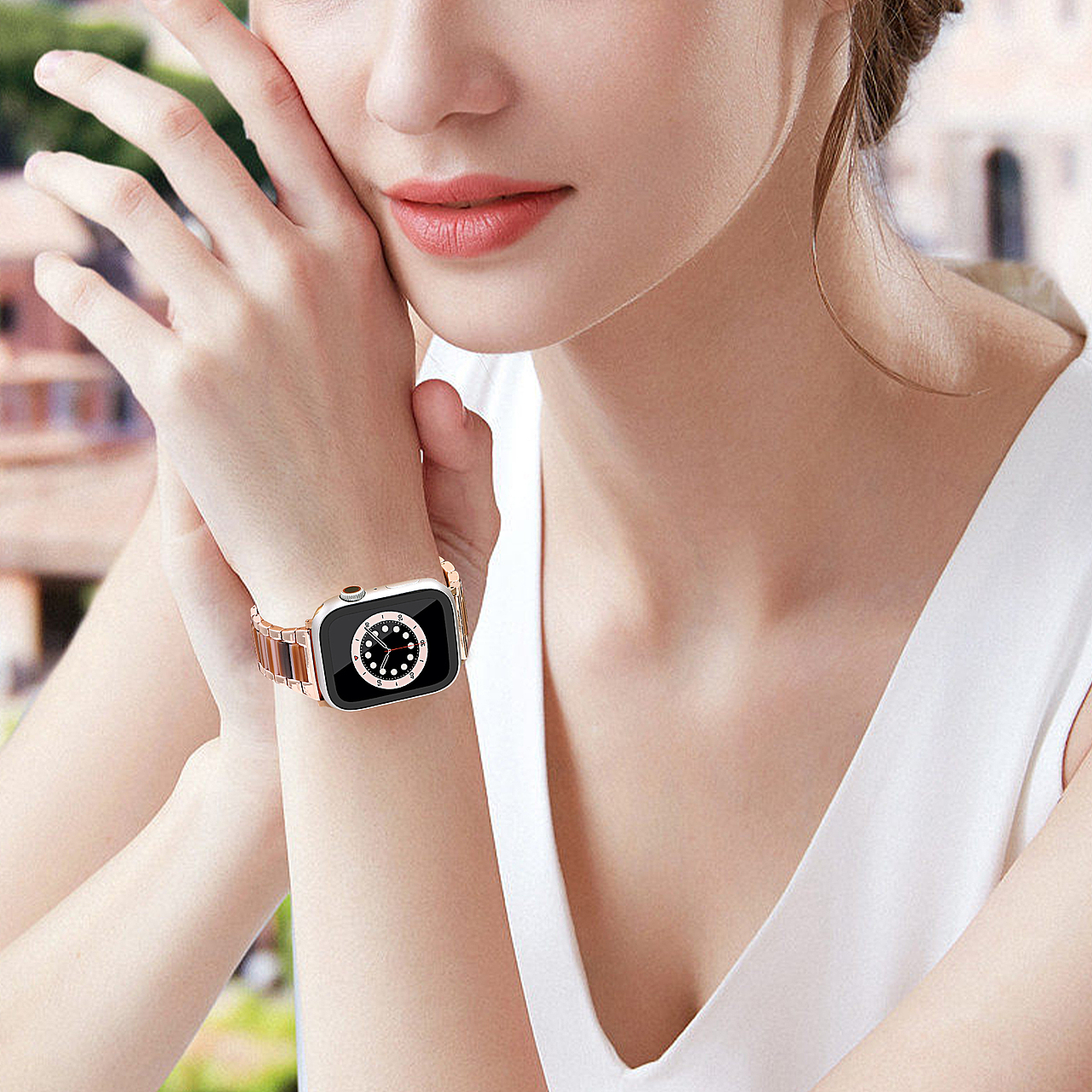 玫瑰金表带亚马逊