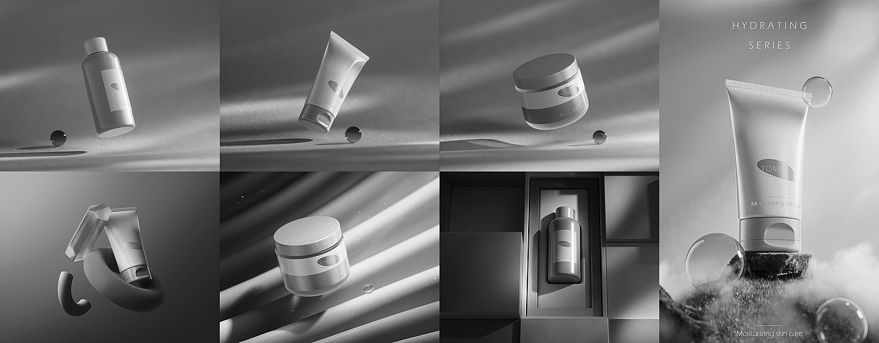 护肤品|静物渲染