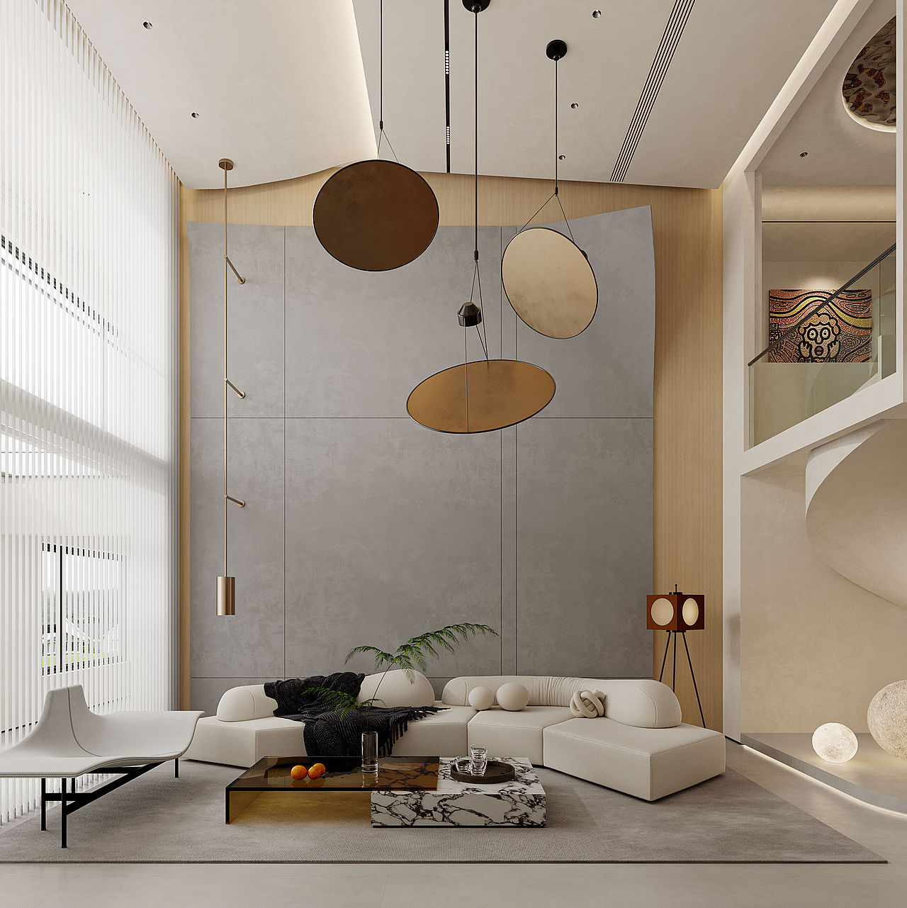 奶油风别墅|极简美学|为生活留白 陈述何为空间精致感