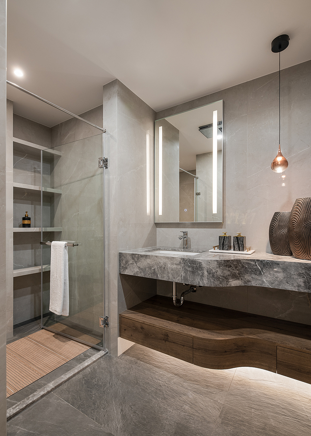 家装设计案例鉴赏——现代简约风度假感三居室