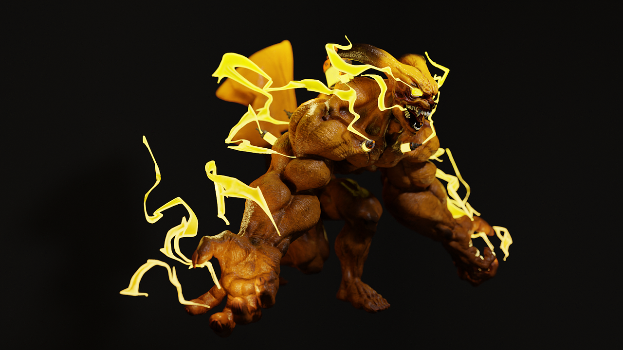 十万伏特-ZBRUSH雕刻练习