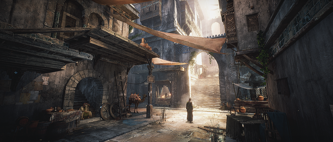 游戏场景 - Middle Eastern Bazaar - UE5