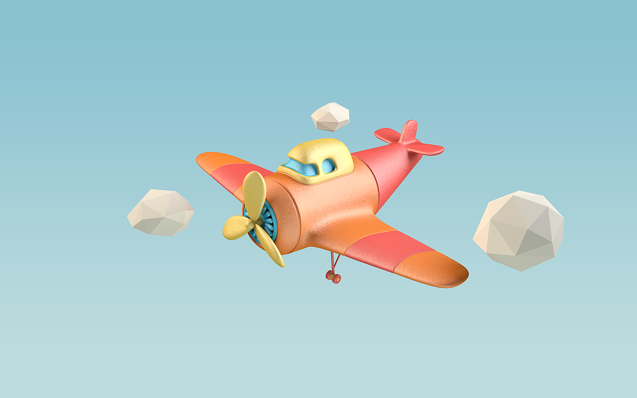 C4D-咻咻咻 混合动力小飞机（图ZMzM2NzcyOTM2） - 其他 - 站酷设计师Daniel_Ecks原创素材 - 站酷ZCOOL