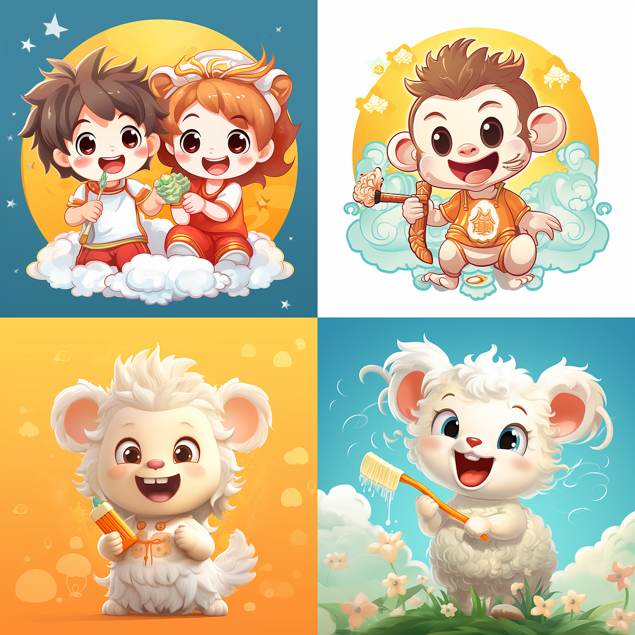 把玩AI--卡通IP形象（图ZMzQ2OTkyMzg4） - AI作品 - 站酷设计师Z22619366原创素材 - 站酷ZCOOL