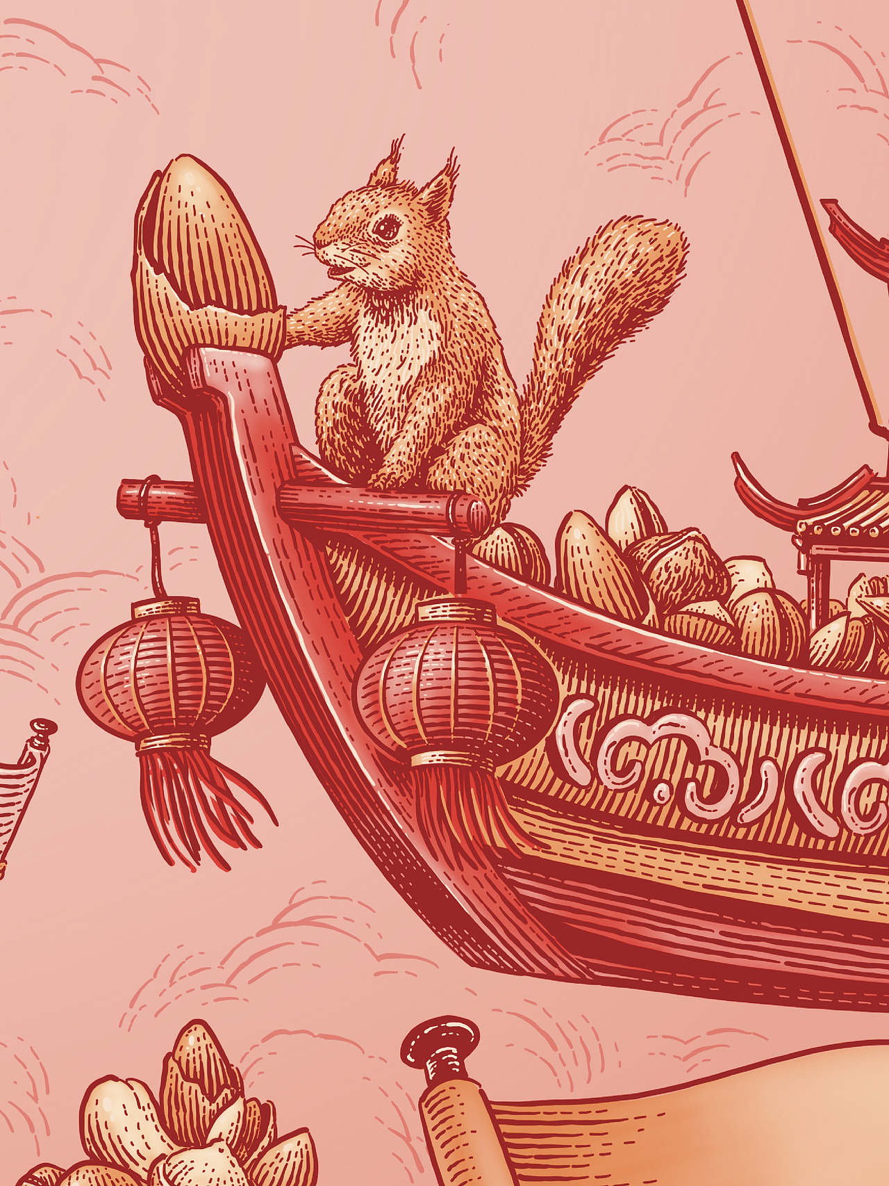 合作插画 |坚果巡礼（图ZMzM1MDc2NTIw） - 商业插画 - 站酷设计师花椒的Alex原创素材 - 站酷ZCOOL