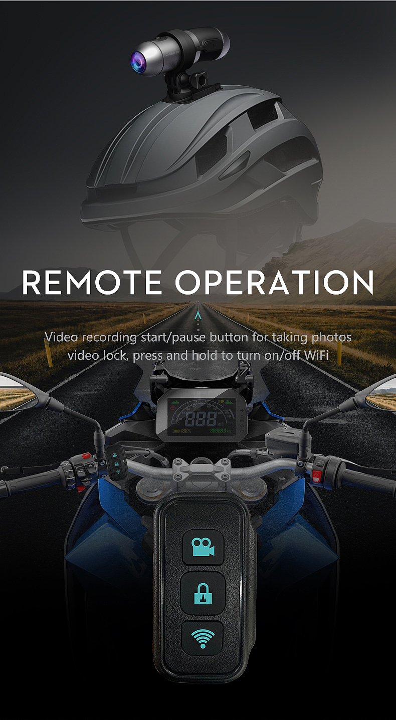 户外骑行 超高清双录摄像机