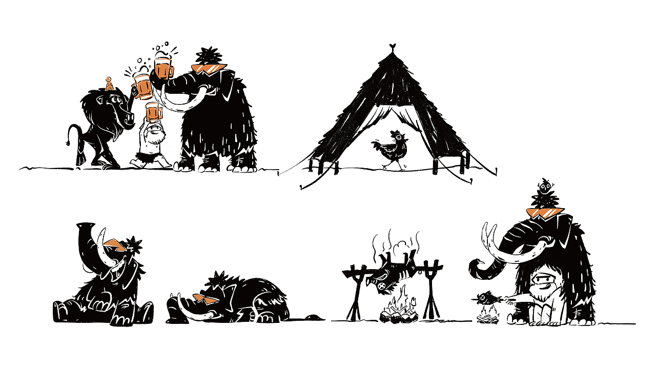 猛犸派对-品牌全案丨VI（图ZMzM0NDM0NDc2） - 品牌 - 站酷设计师刺猬品牌原创素材 - 站酷ZCOOL