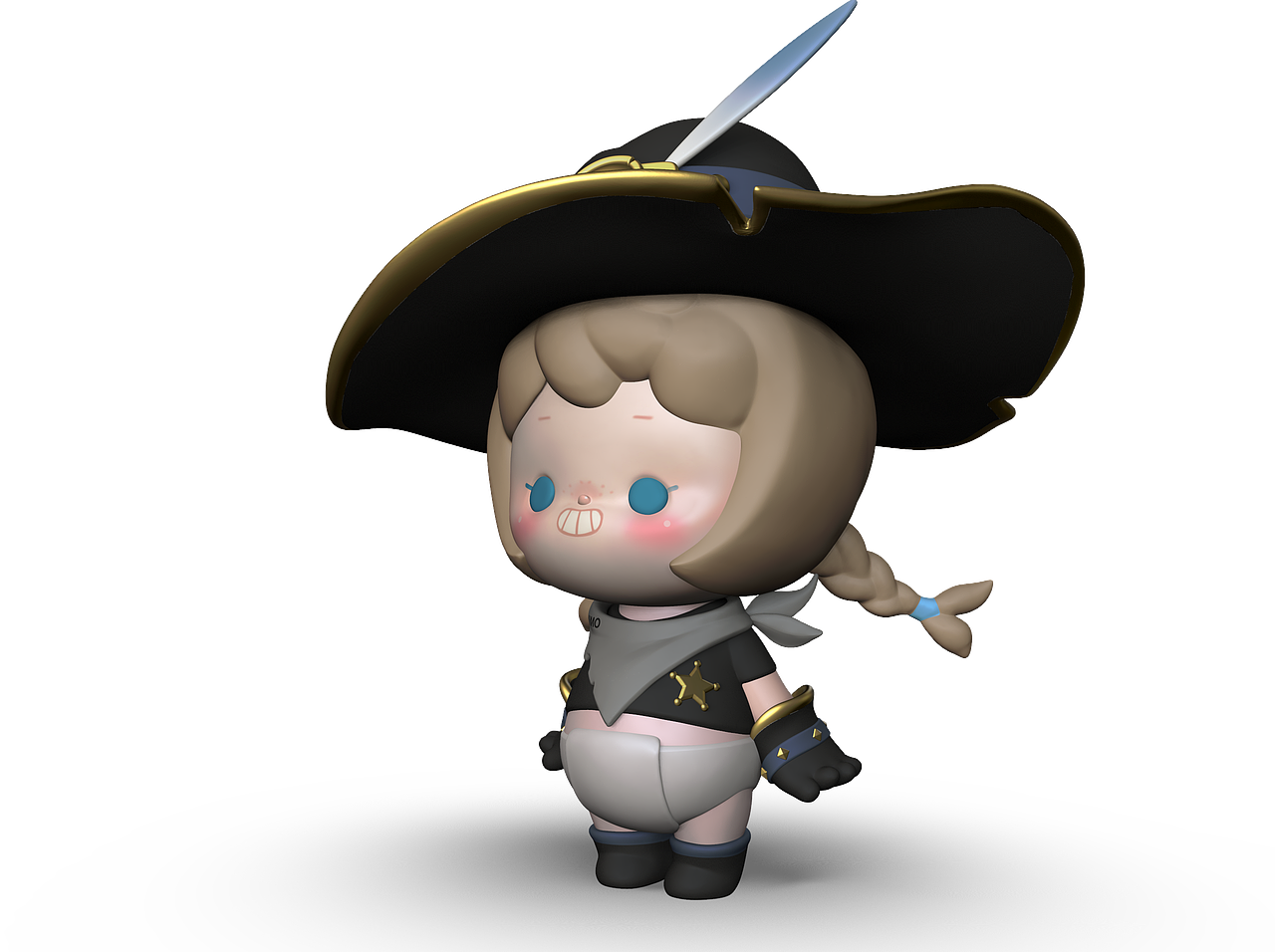 潮玩IP设计丨MIMO西部牛仔-限量款大娃