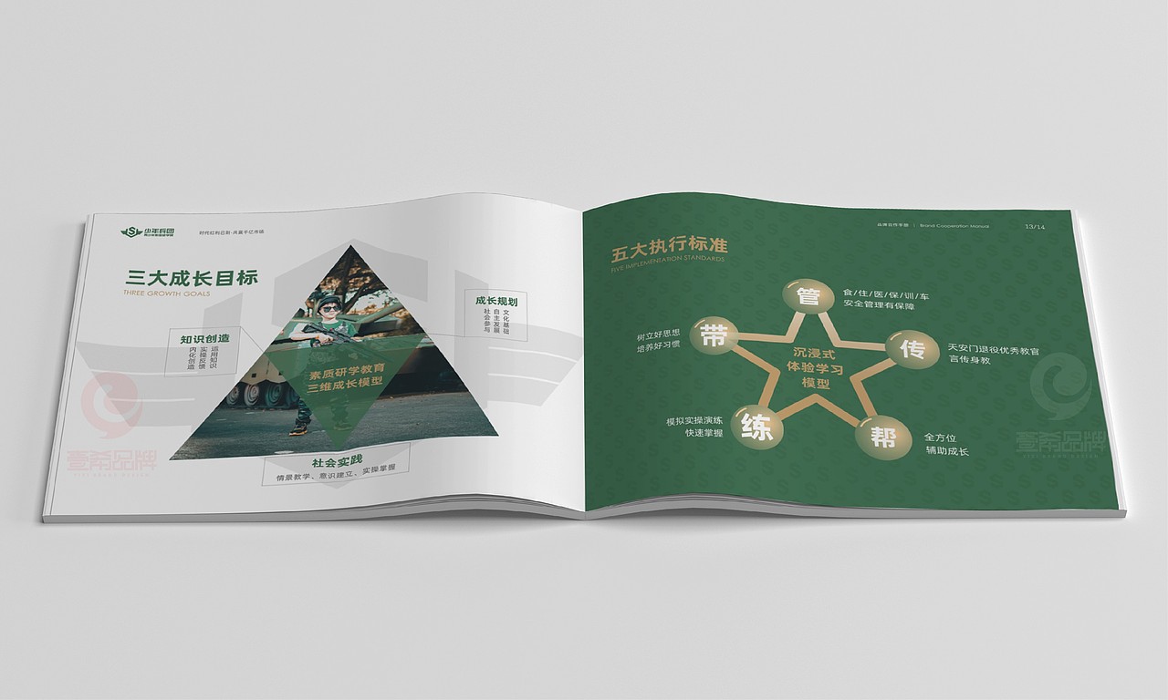 一希品牌设计--教育研学画册宣传册设计（图ZMzI1MjI4NDU2） - 书籍/画册 - 站酷设计师一希品牌设计原创素材 - 站酷ZCOOL