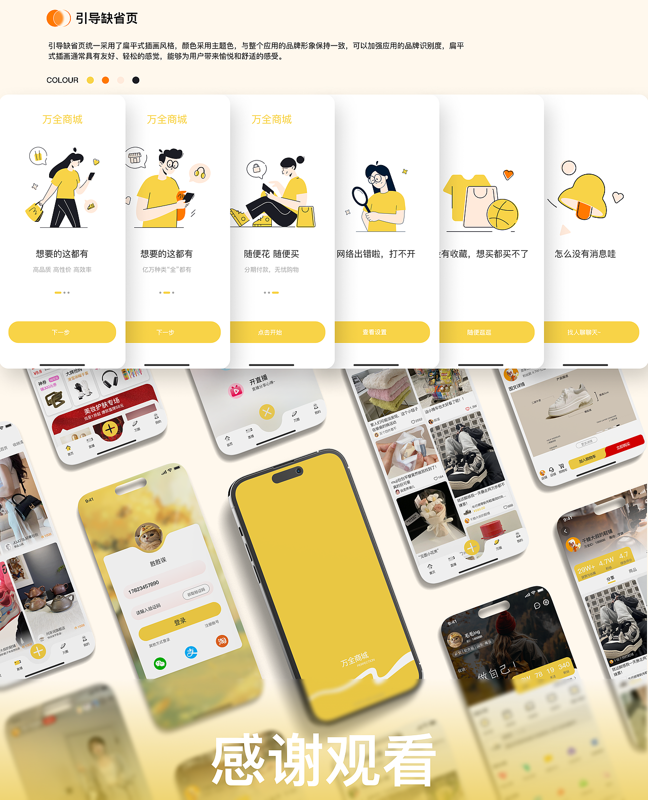 万全商城APP | 购物商城类APP | 界面设计UI设计