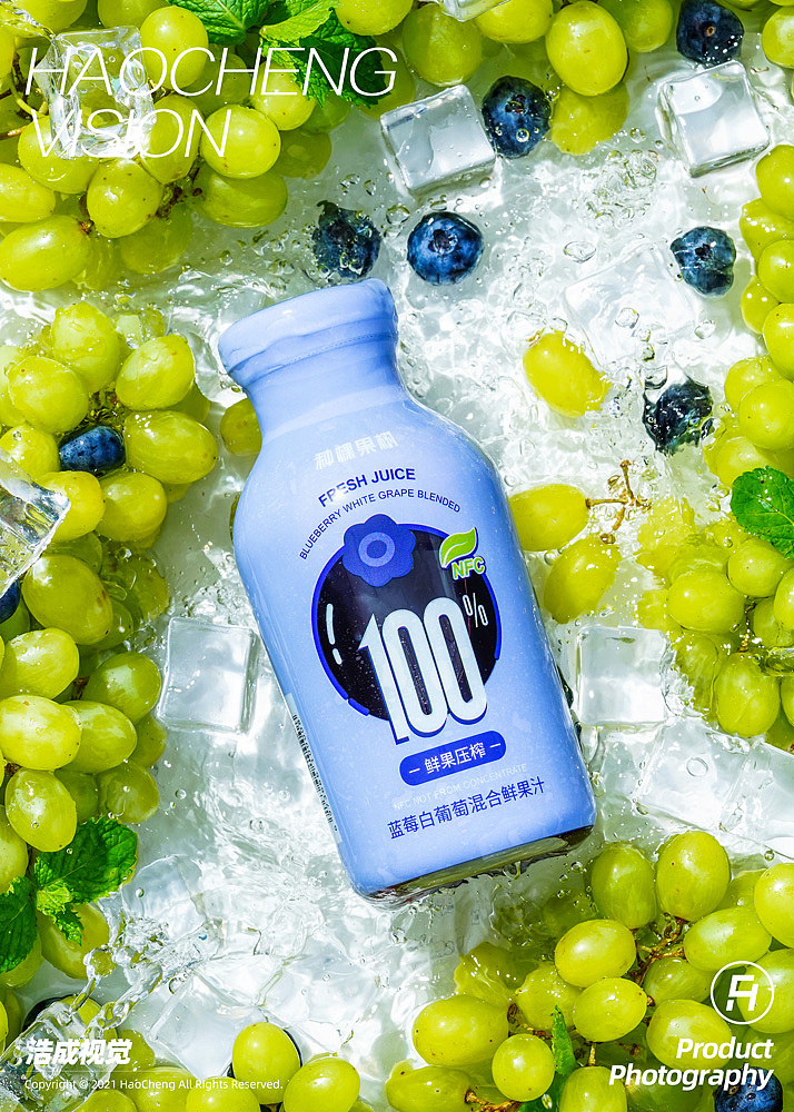 nfc蓝莓白葡萄汁