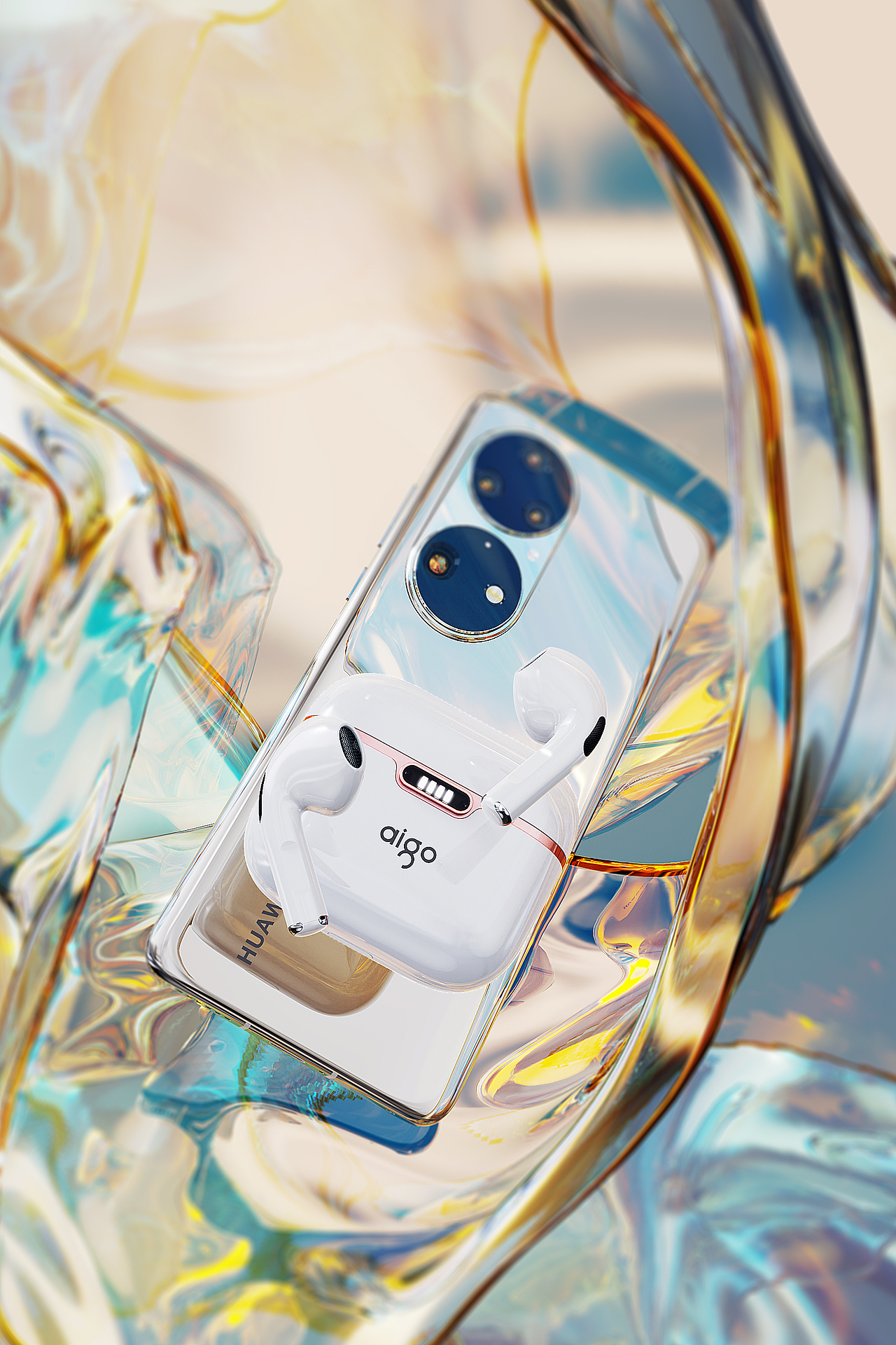 【产品渲染】aigo爱国者-蓝牙耳机（图ZMzI2NTYzMzY0） - 产品 - 站酷设计师指尖创异原创素材 - 站酷ZCOOL