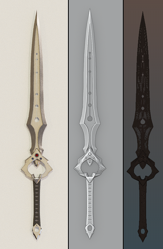 【blender】无尽之剑建模