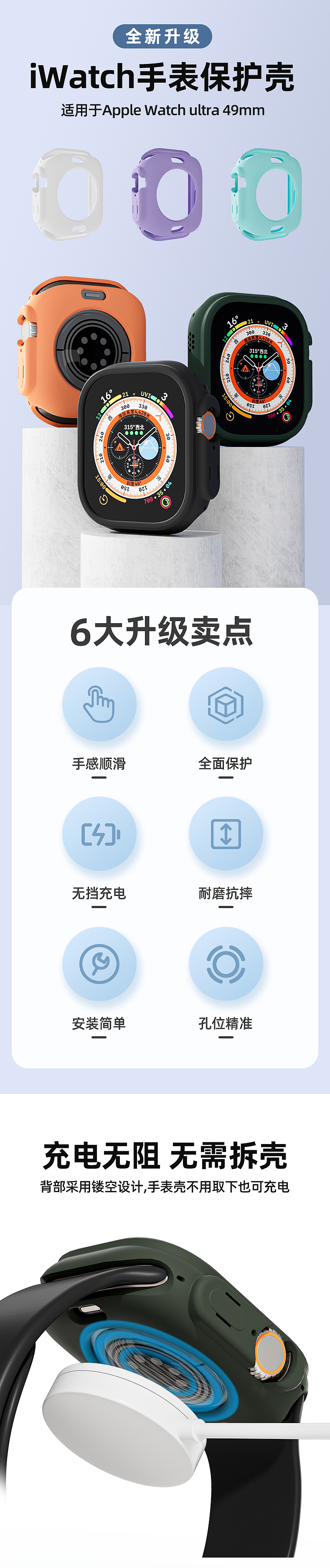iwatch手表保护壳（图ZMzM3NTc4NTAw） - 产品 - 站酷设计师Rosewc原创素材 - 站酷ZCOOL