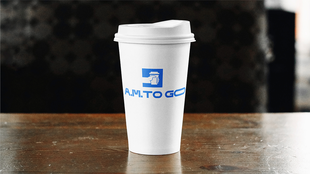 A.M. TO GO 咖啡店品牌、VI设计(图ZMzUyMTExNTk2) - 品牌 - 站酷设计师张凯旋_原创素材 - 站酷ZCOOL