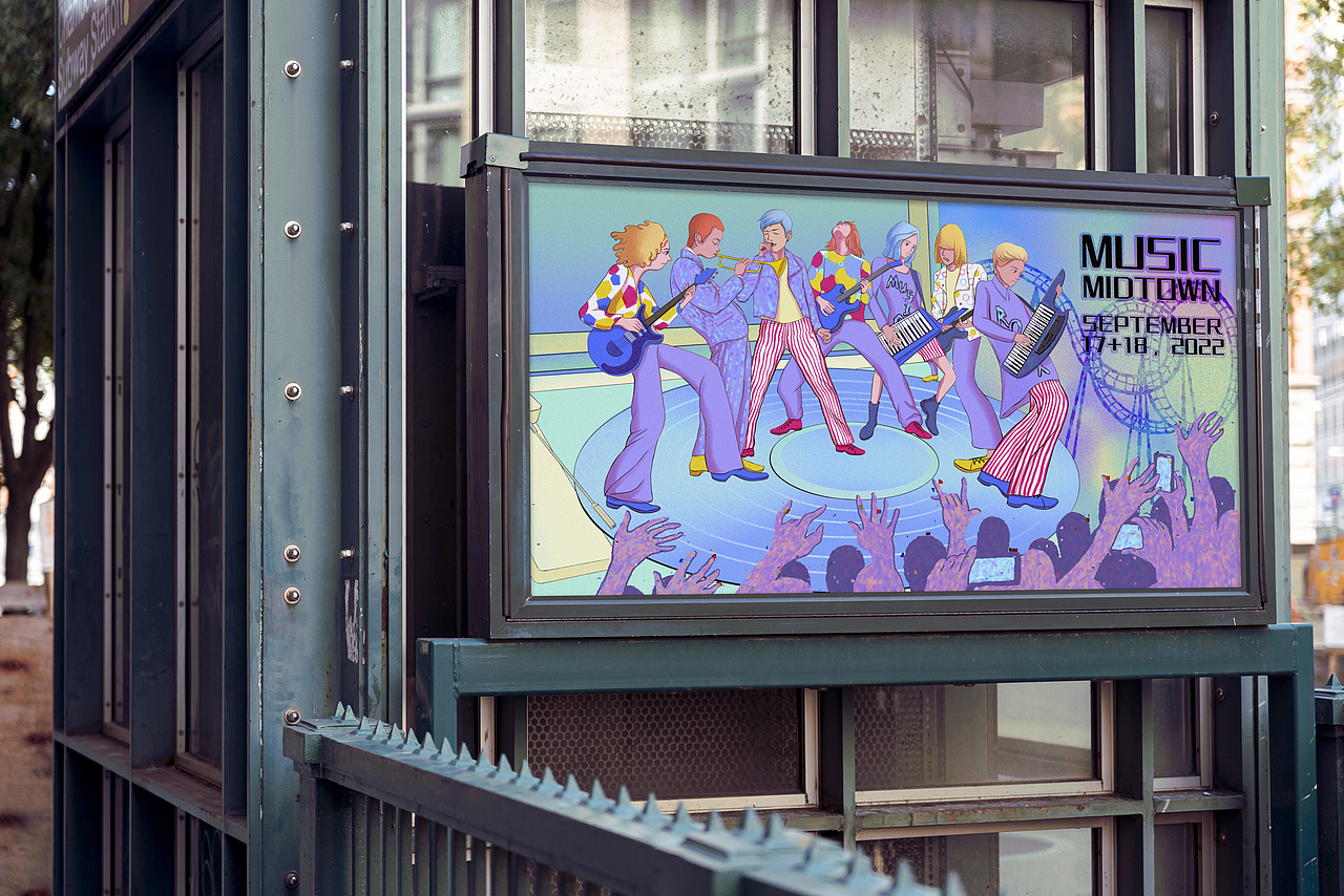 Music Midtown 音乐节海报（图ZMzE2MTA3OTM2） - 商业插画 - 站酷设计师几何效应原创素材 - 站酷ZCOOL